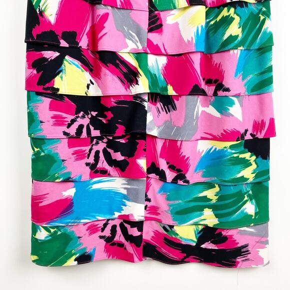 London Times Multi Color Bandage Dress Sleeveless Women’s Size 8 - Picture 11 of 12